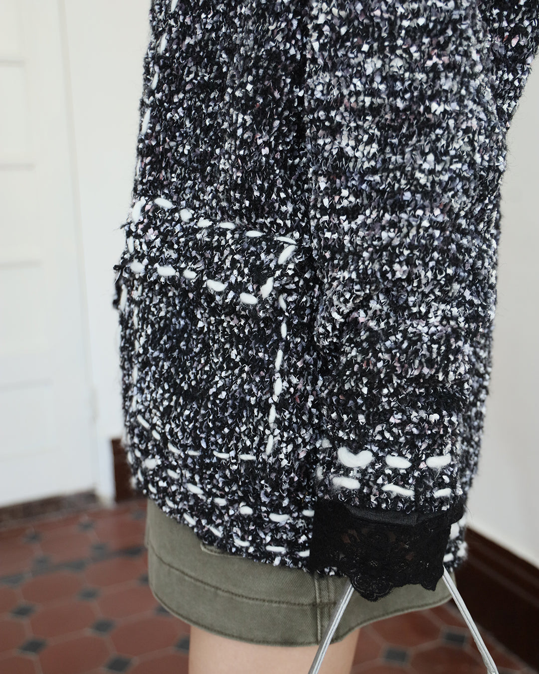 Contrast Stitch Pockets Cardigan (2 Colors)