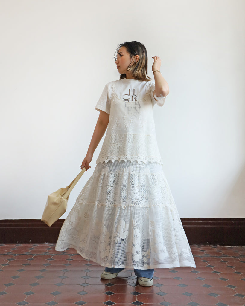 Crochet Tiered Cami Dress