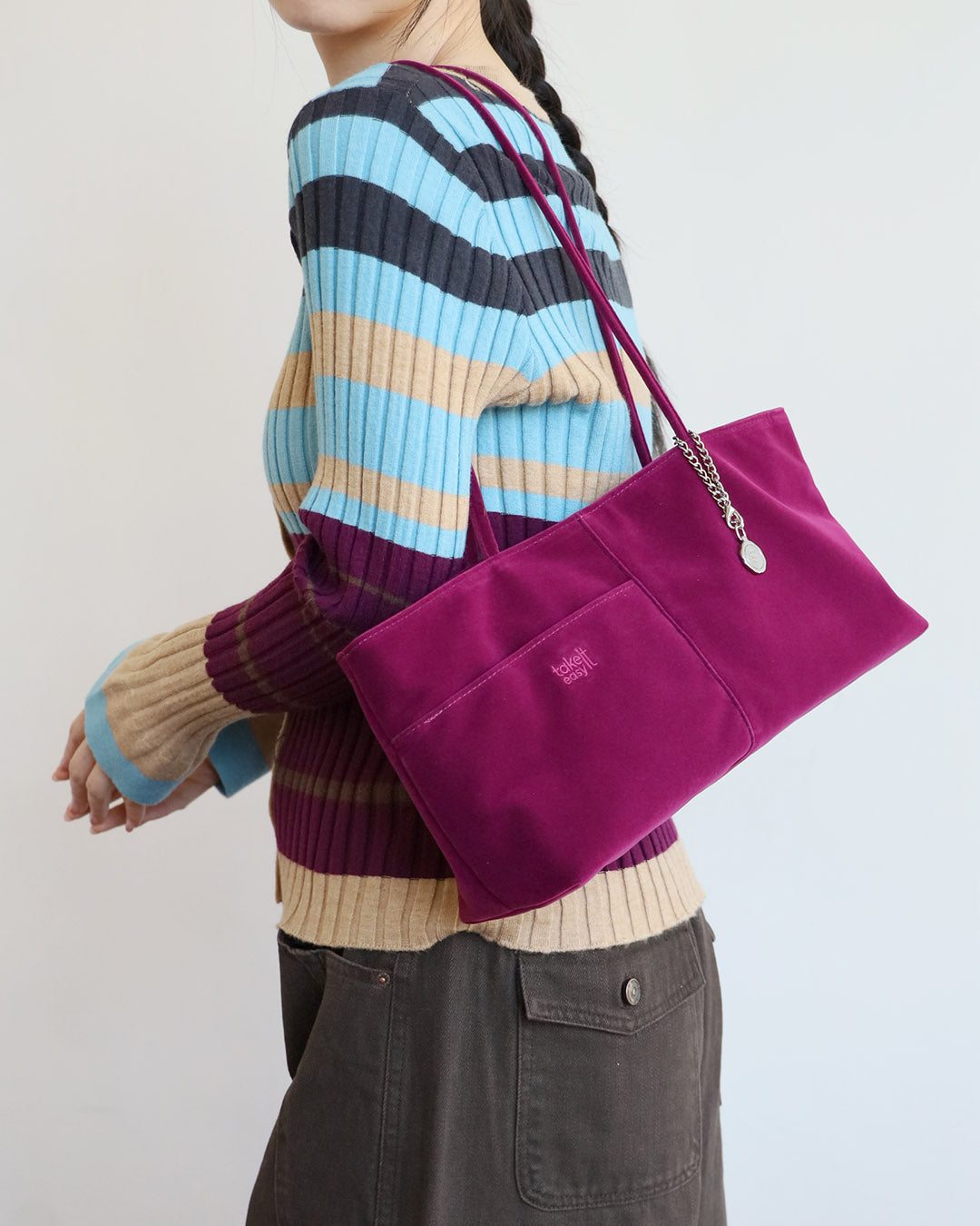 Velvet Baguette Bag (10 Colors)