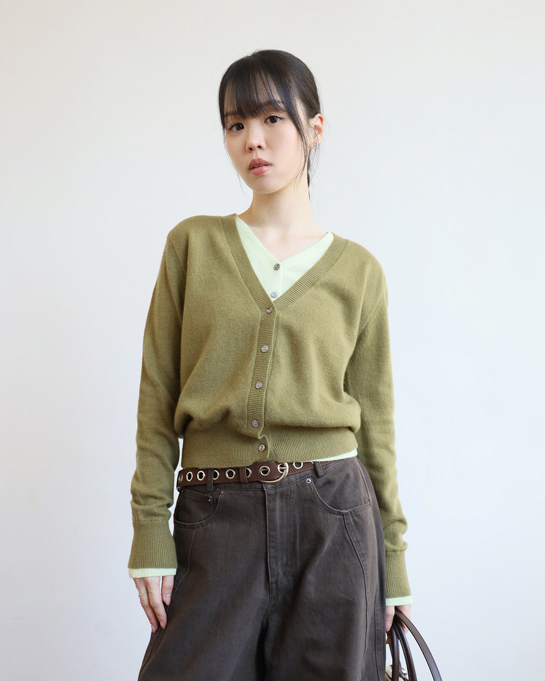 2-Tone Layer Cardigan (2 Colors)