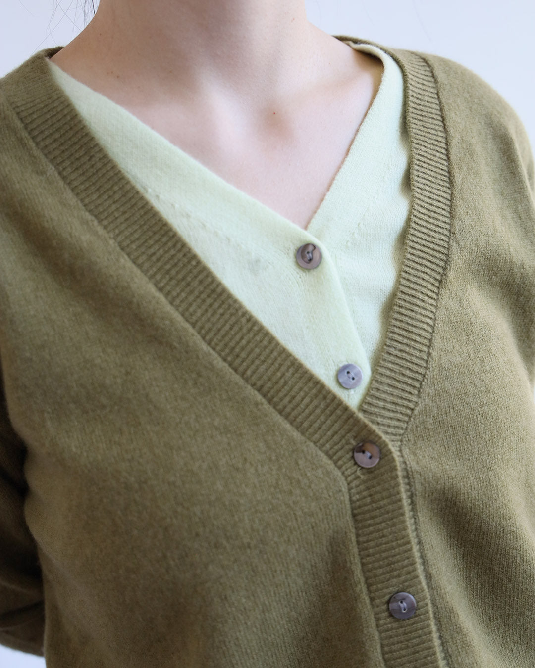 2-Tone Layer Cardigan (2 Colors)