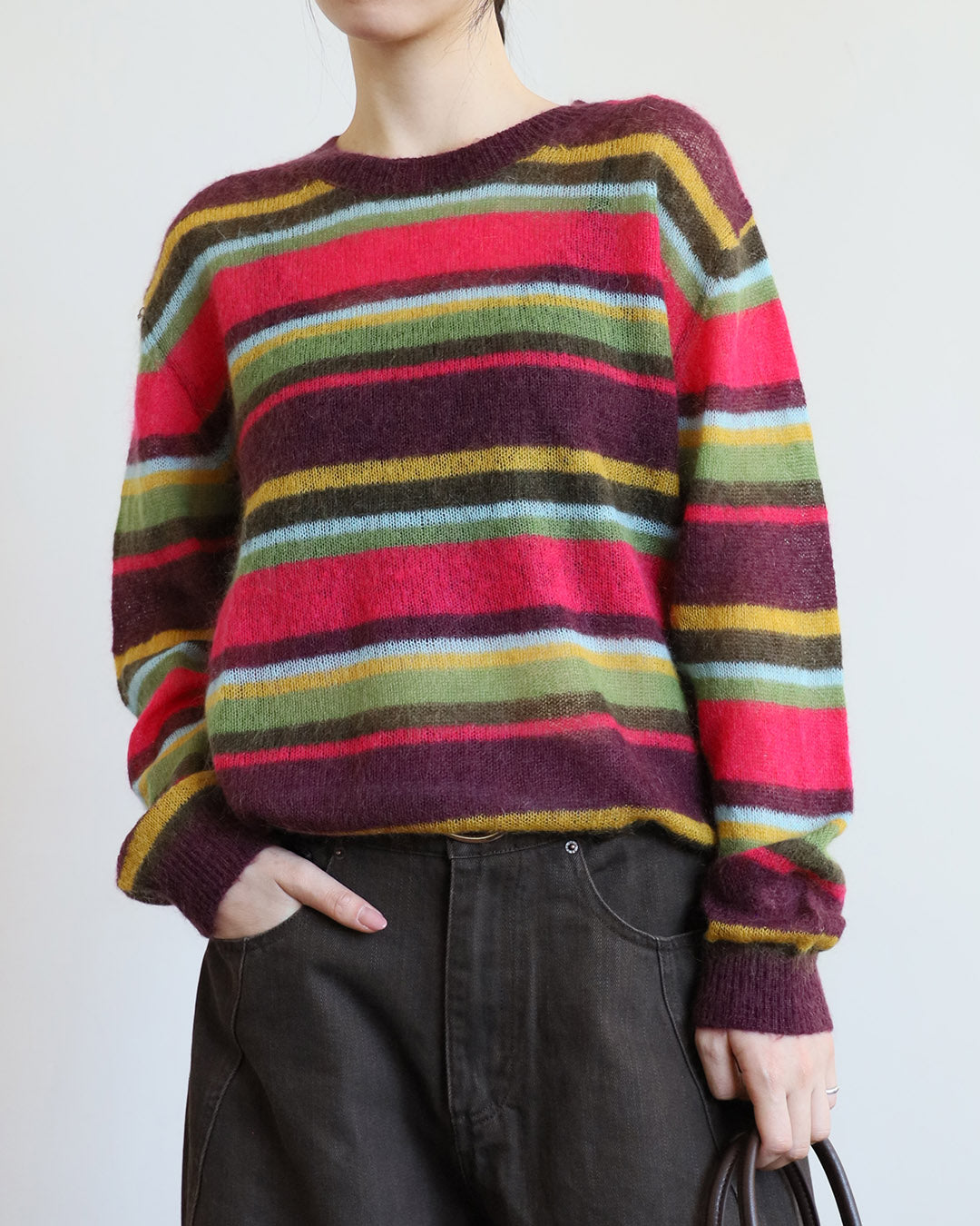 Mix Stripe Knit Top