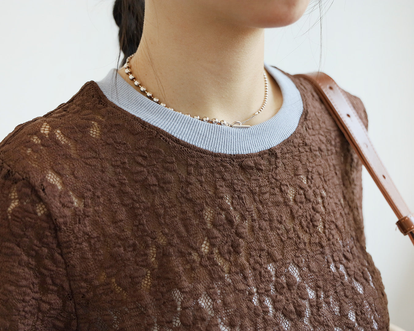 Contrast Trim Lace Top (3 Colors)