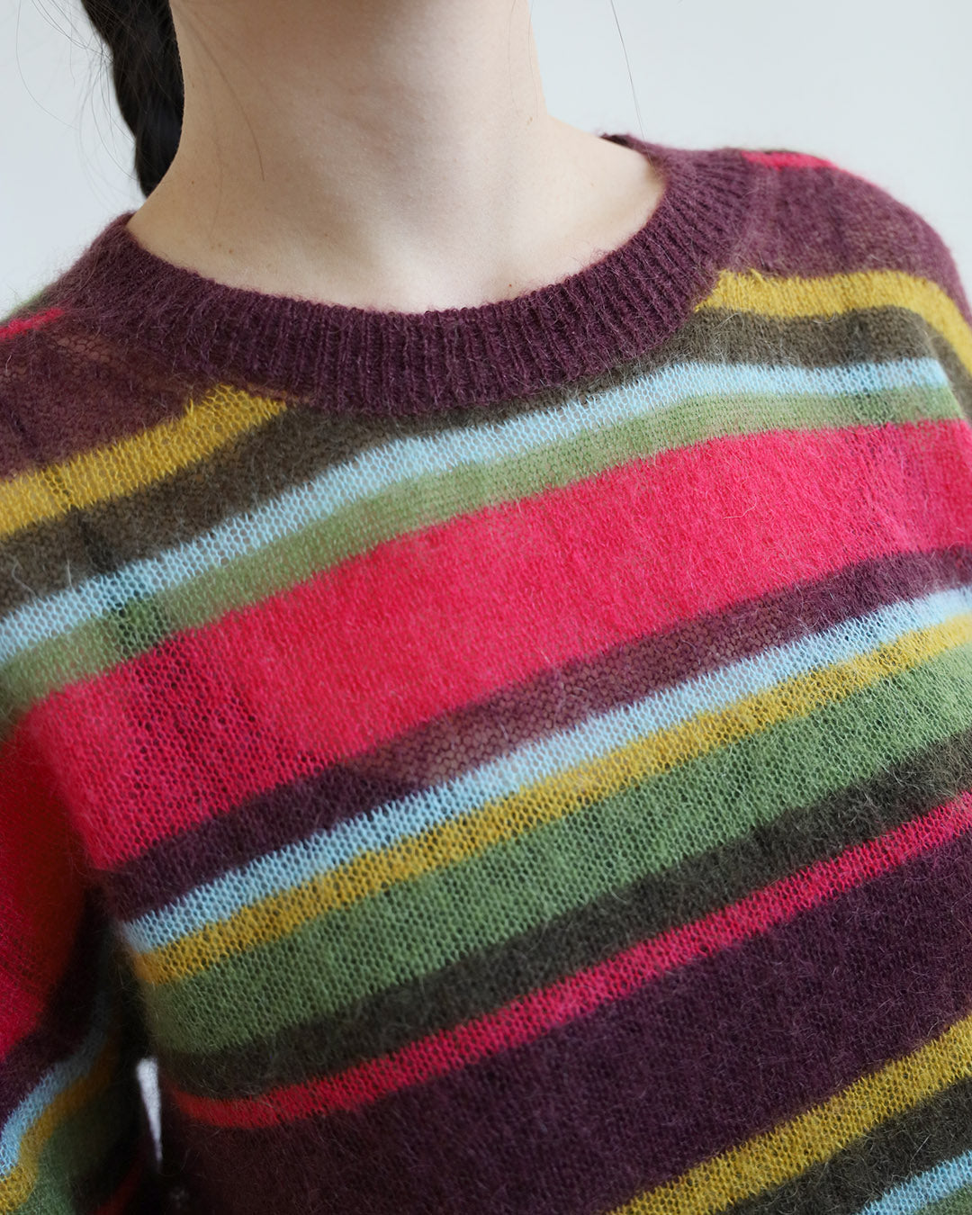 Mix Stripe Knit Top
