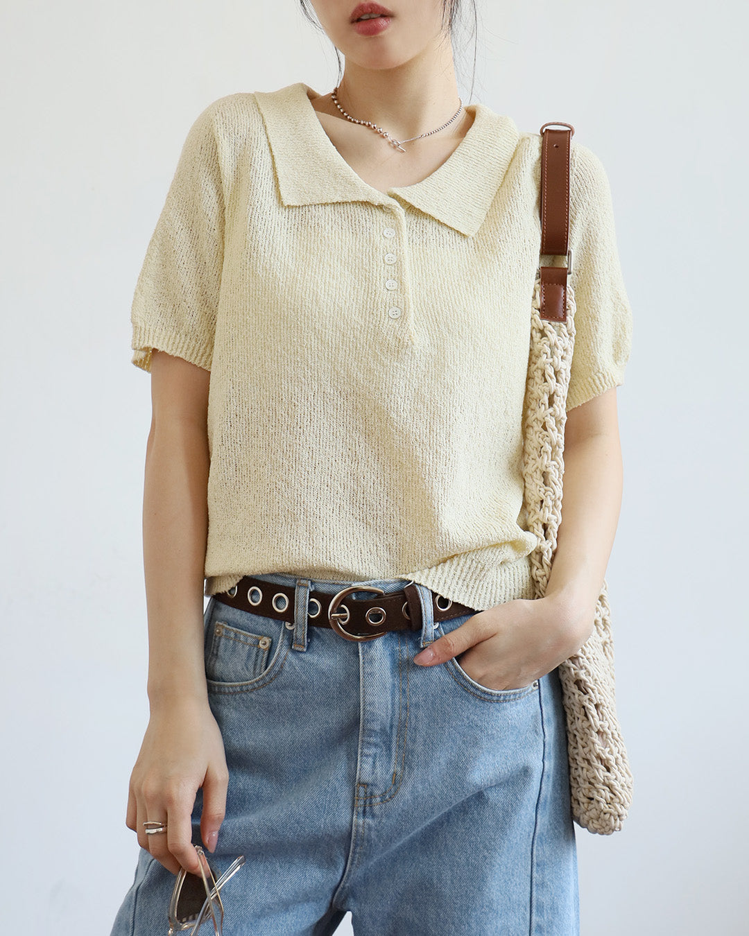 Summer Knit Polo Shirt (6 Colors)