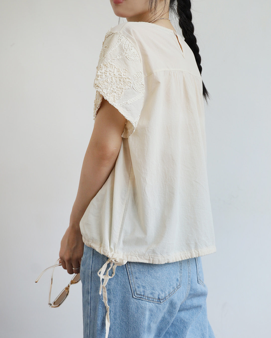 Embellished Floral Top (3 Colors)