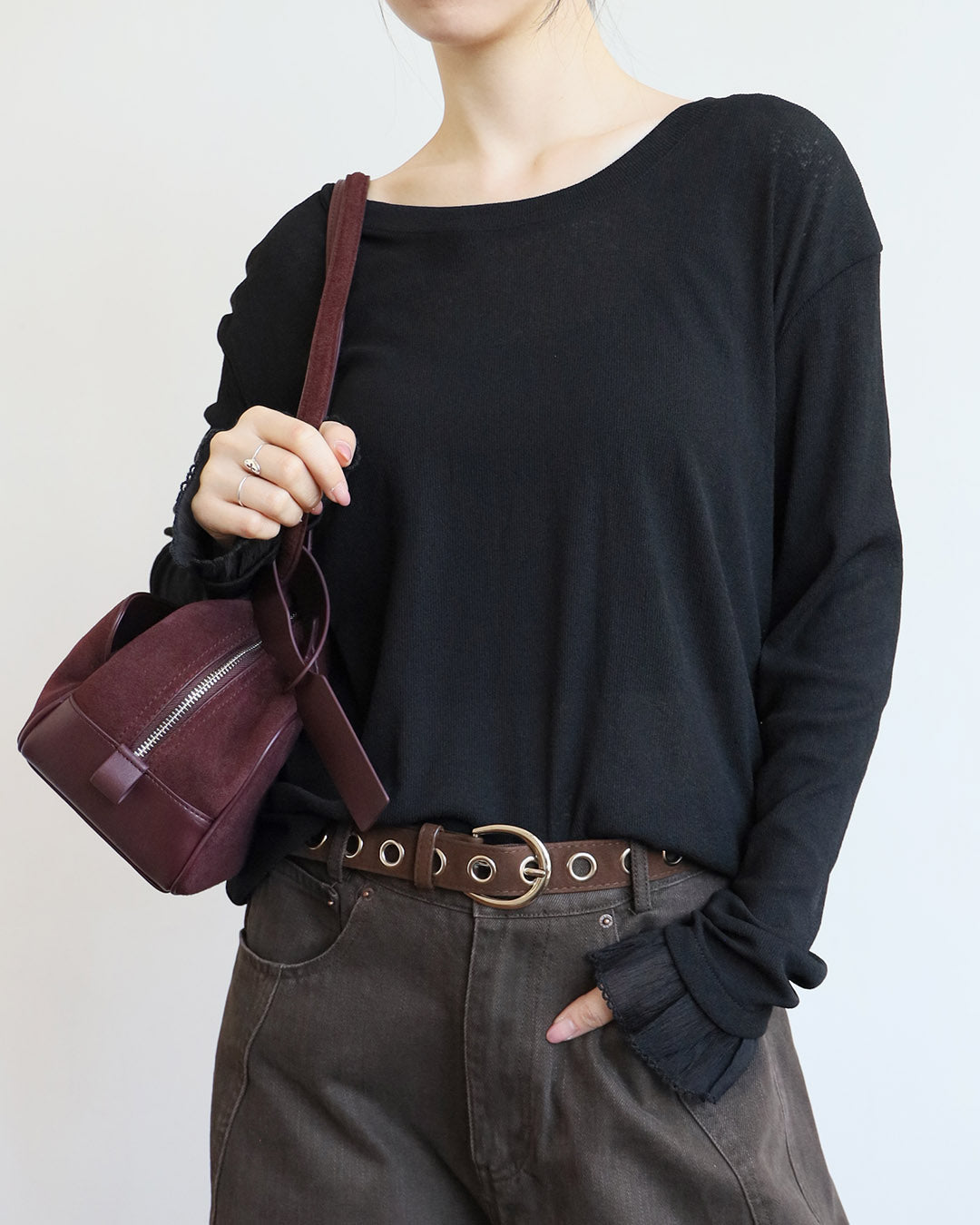 Lace Cuff Top