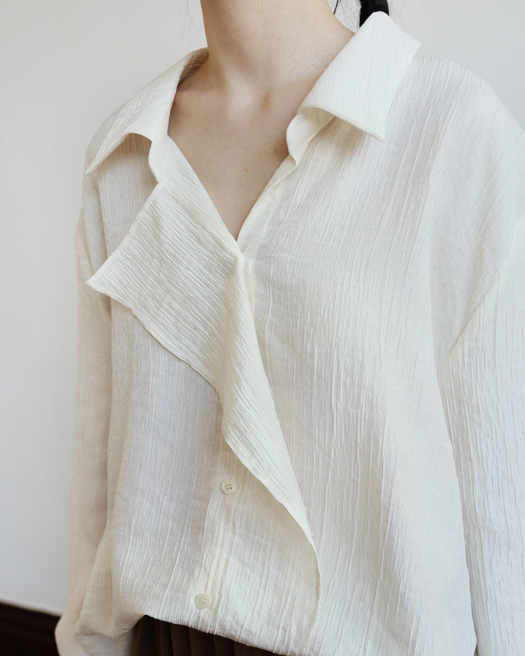Crinkle Fabric Shirt (3 Colors)