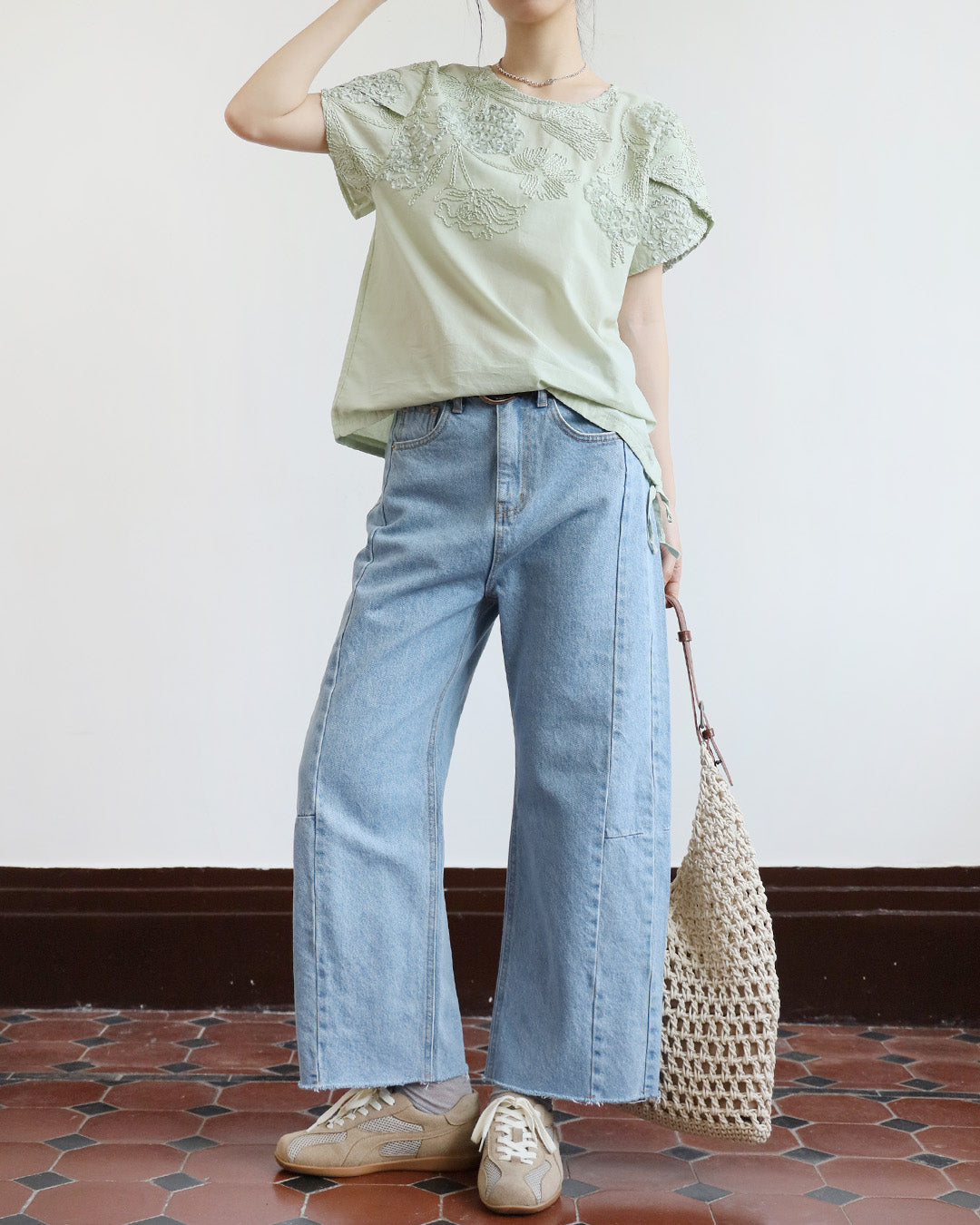 Embellished Floral Top (3 Colors)