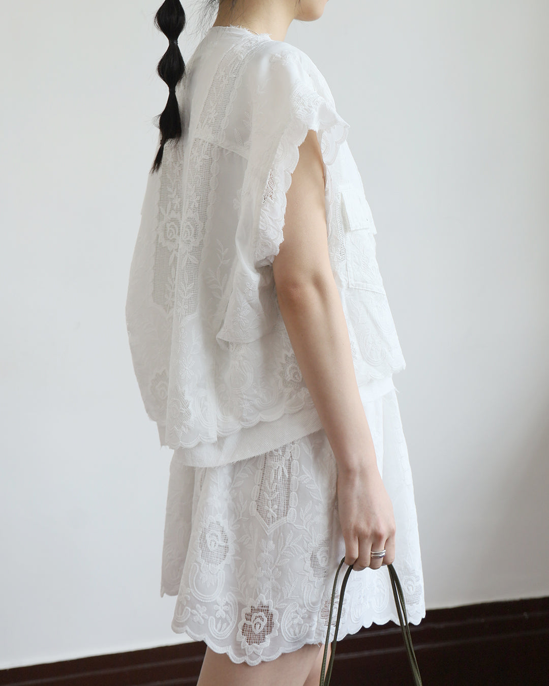 Mix Fabric Embroidery Outer