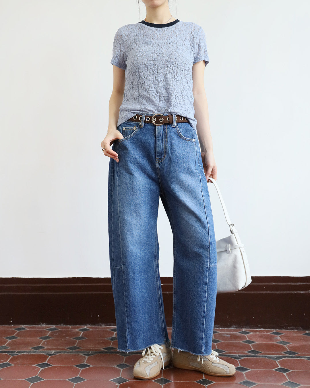 Cropped Barrel  Jeans (2 Colors | Size S - L)