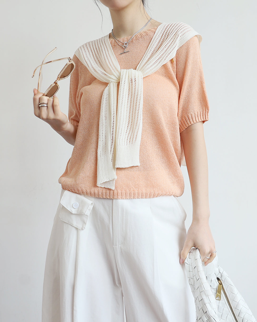 Crew Neck Summer Knit Top (9 colors)