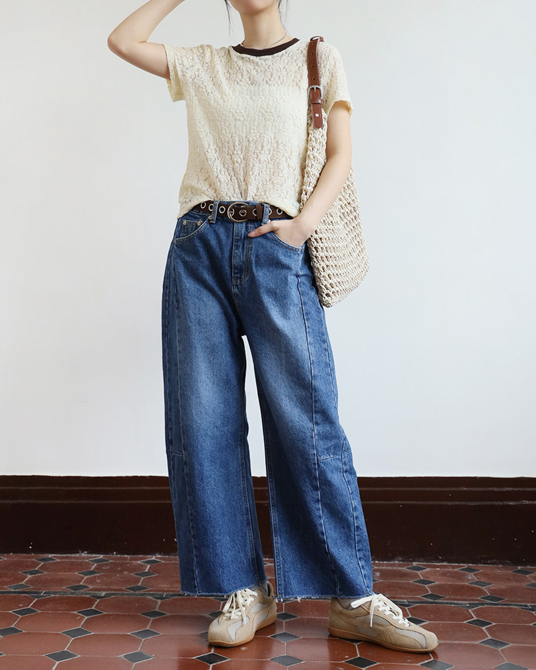 Cropped Barrel  Jeans (2 Colors | Size S - L)