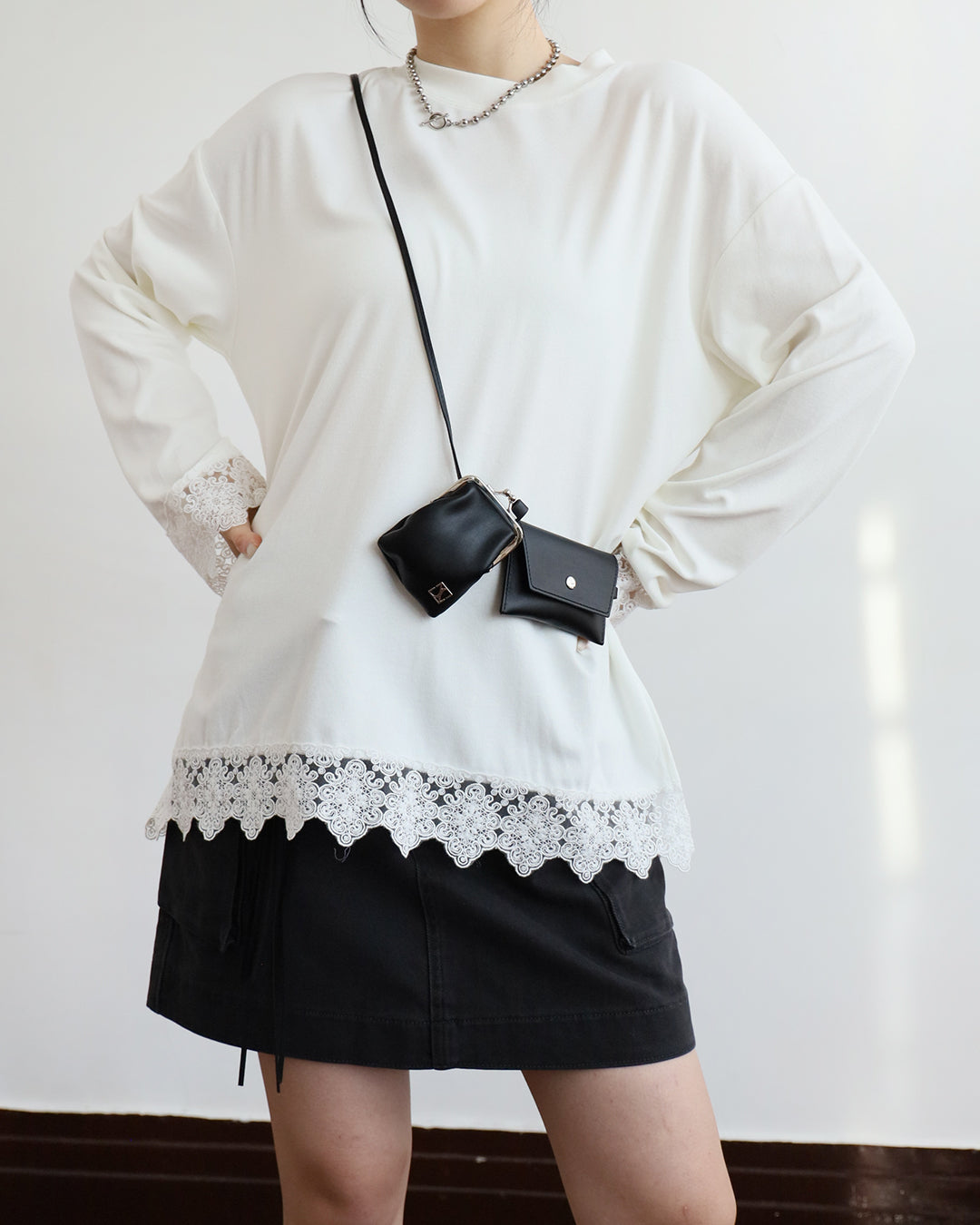 Lace Trimmed Top (3 color)