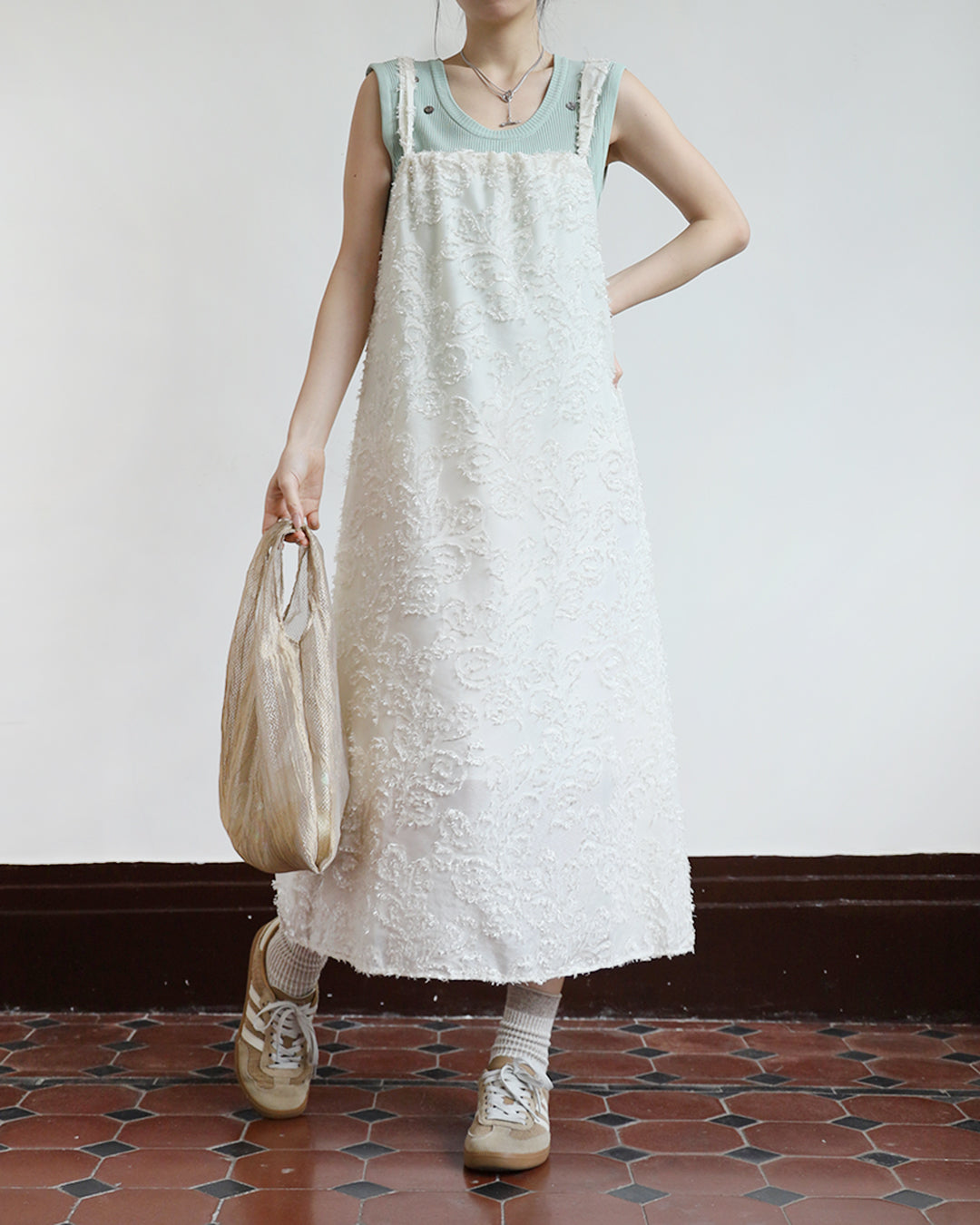 Texture Fabric Cami Dress