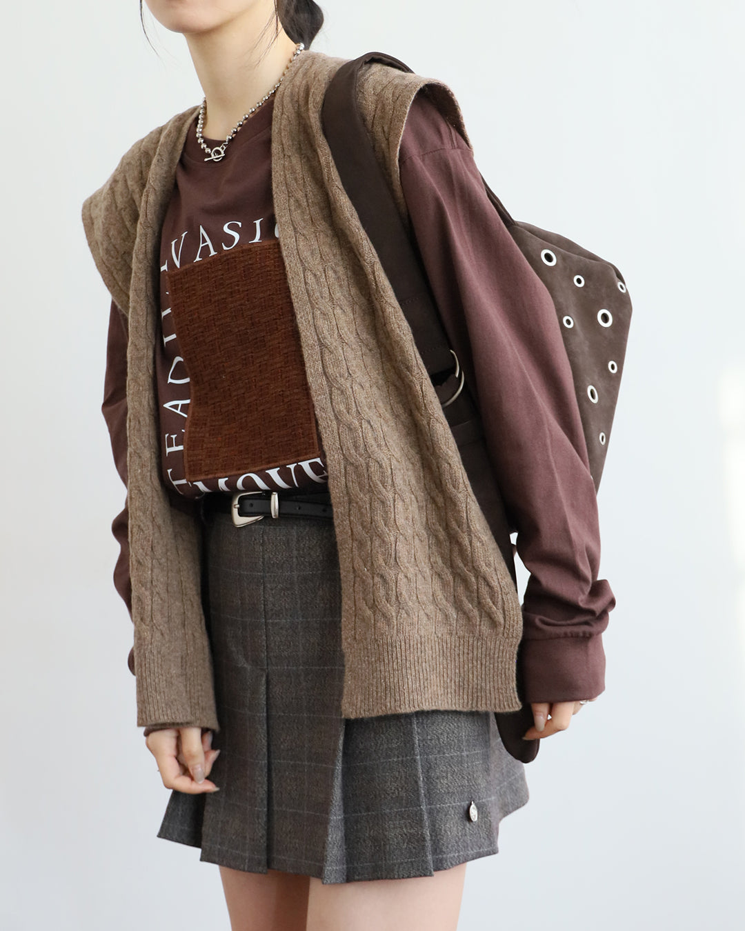 Japan Brand - Tweed Inserted Tee (2 Colors)