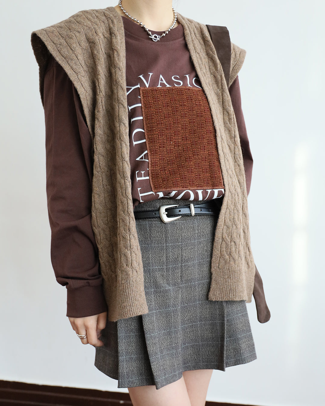 Japan Brand - Tweed Inserted Tee (2 Colors)