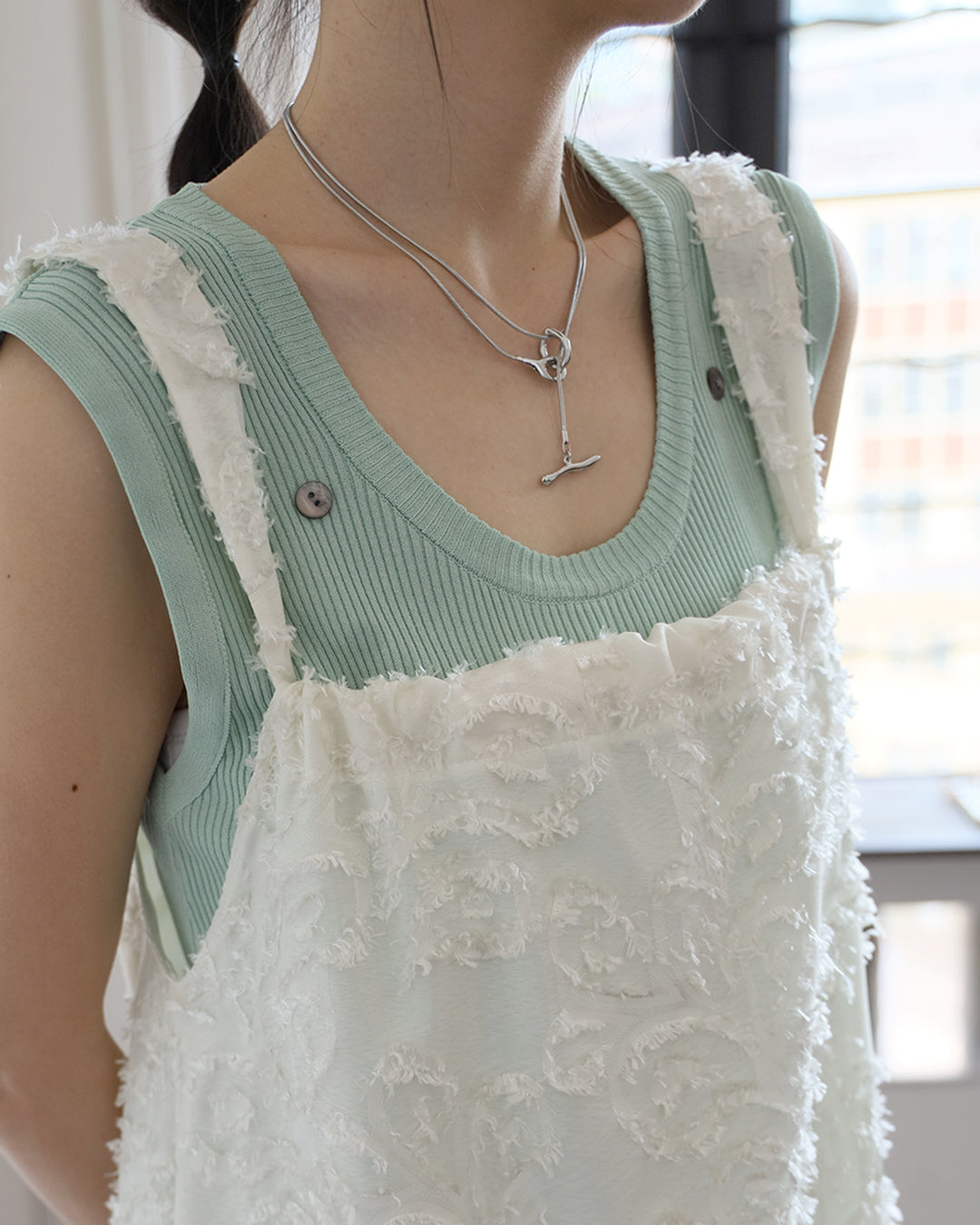 Texture Fabric Cami Dress