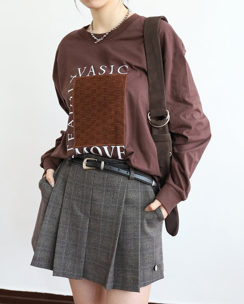 Japan Brand - Tweed Inserted Tee (2 Colors)