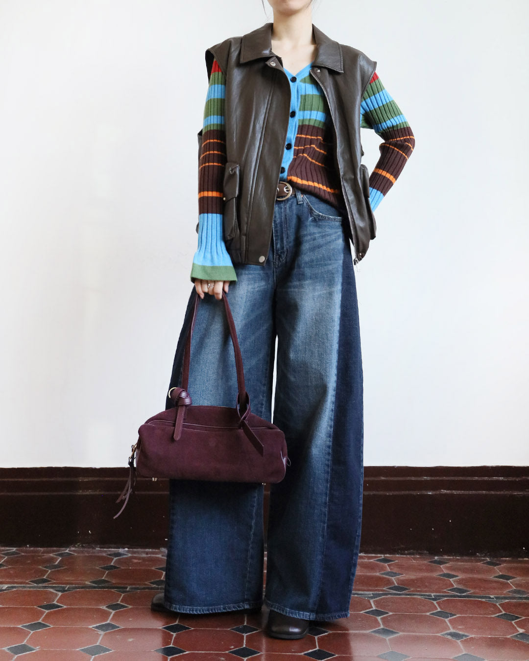 2-Tone Barrel Jeans (Size S - XL)
