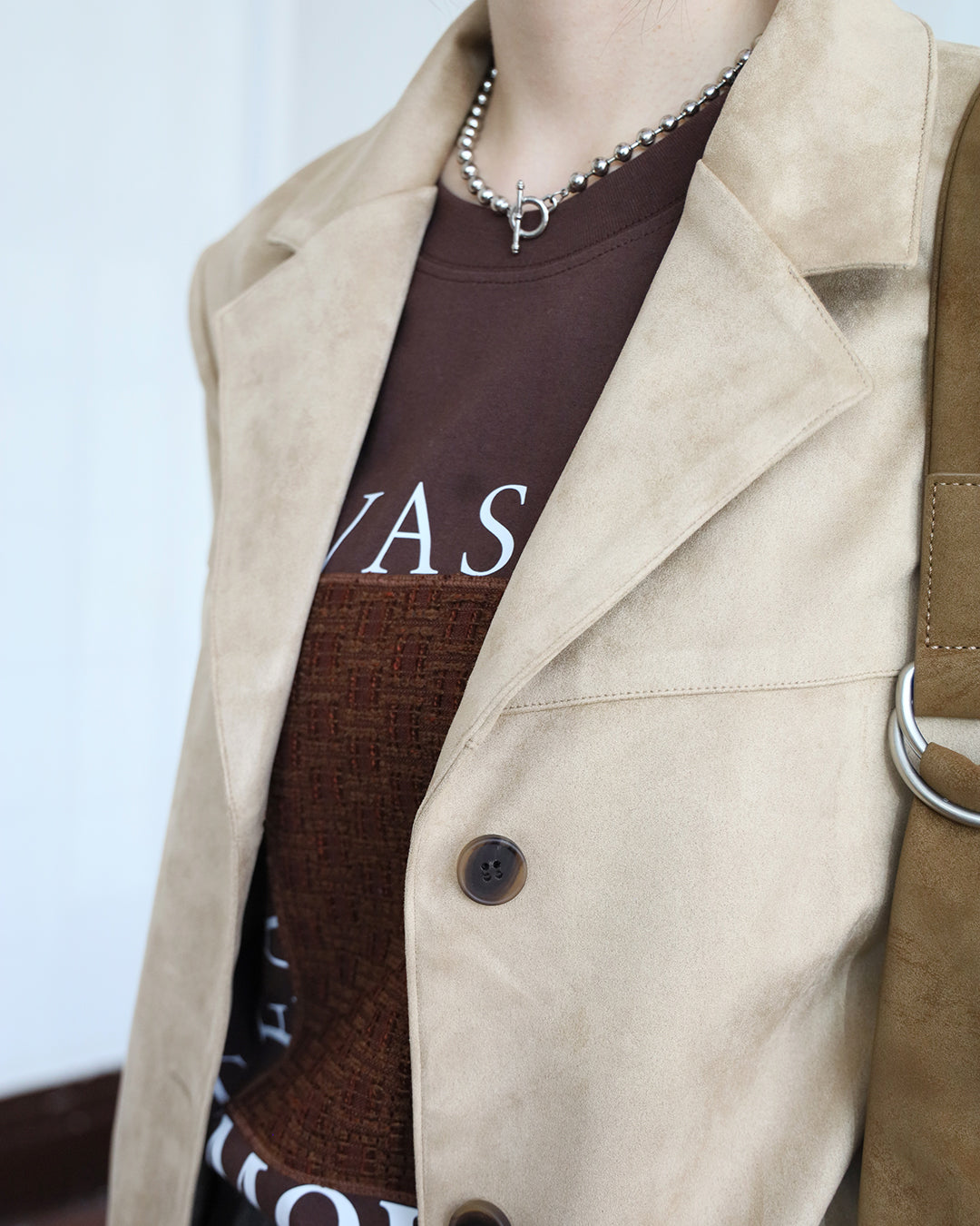 Faux Suede Blazer (2 color)