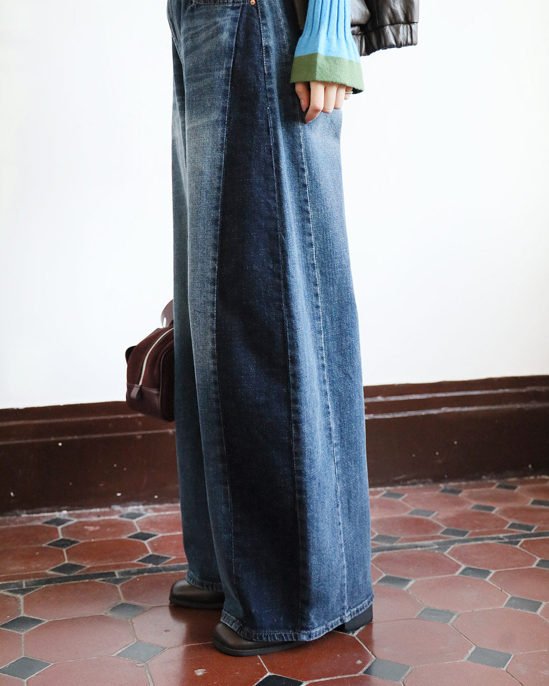 2-Tone Barrel Jeans (Size S - XL)