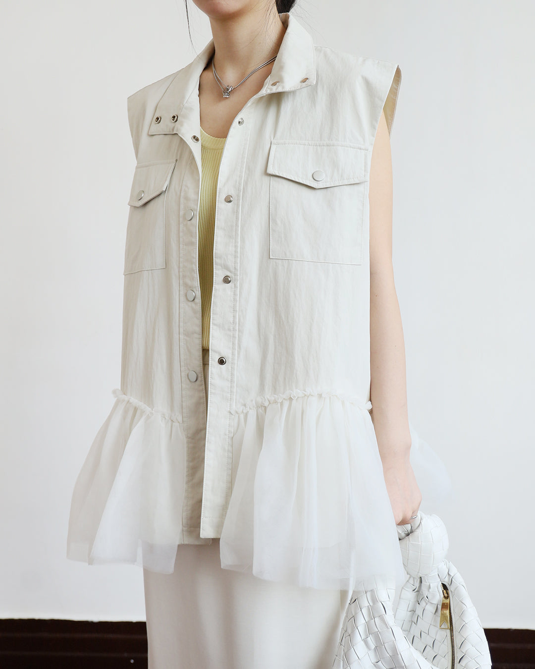 Mesh Hem Vest