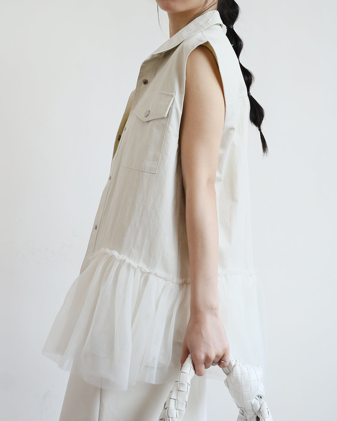 Mesh Hem Vest