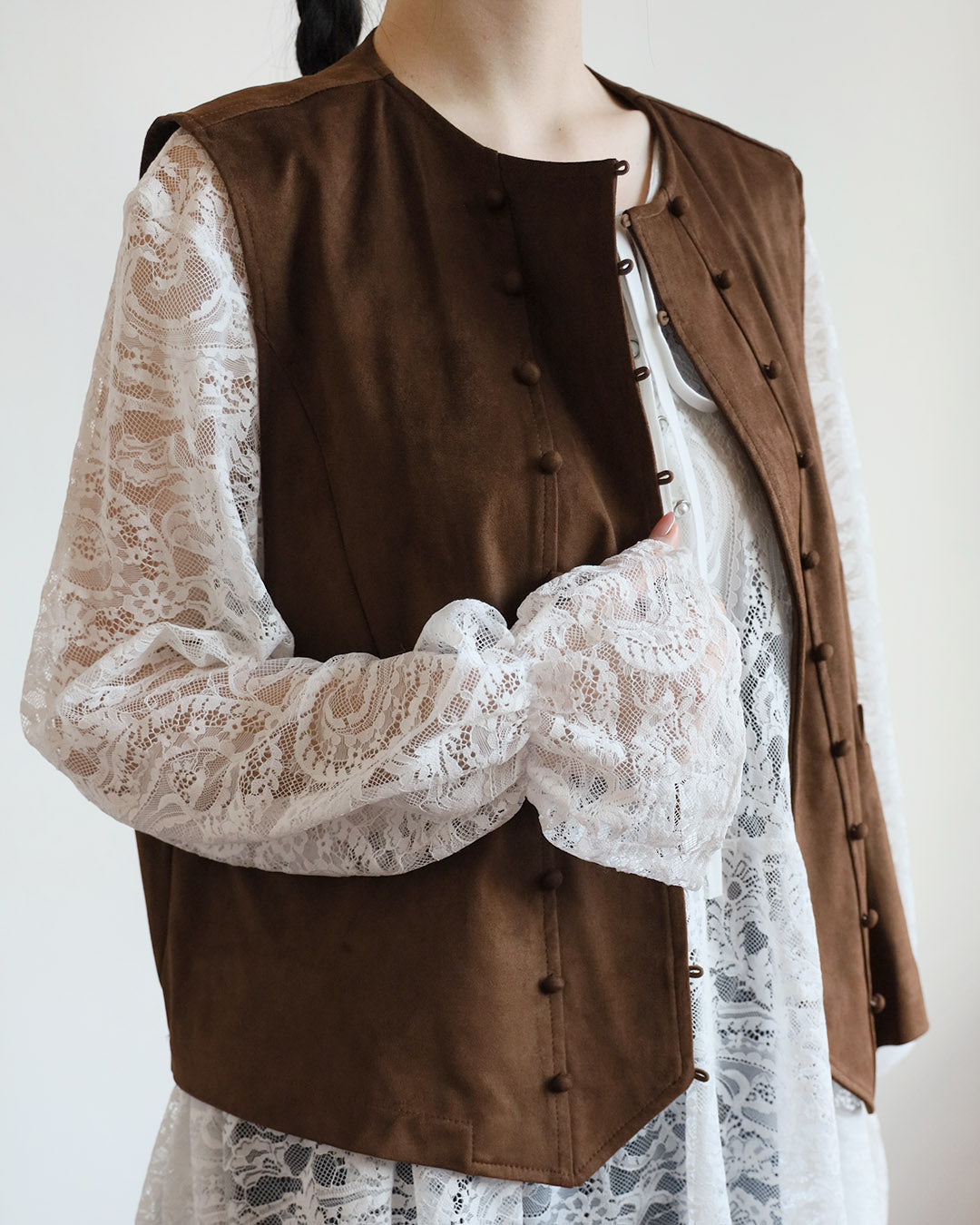Peplum Hem Lace Top