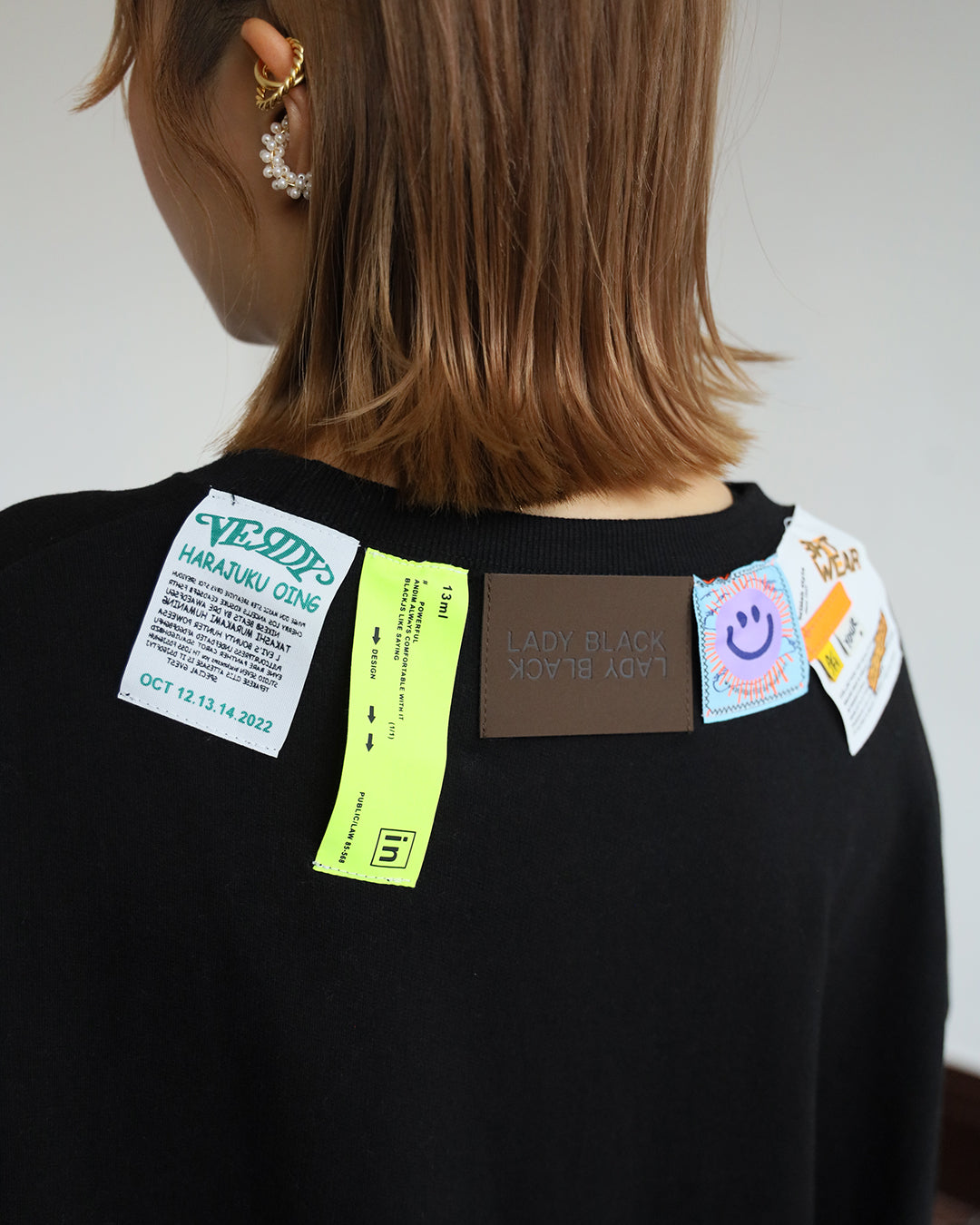 Badges Embellished Tee (2 color)