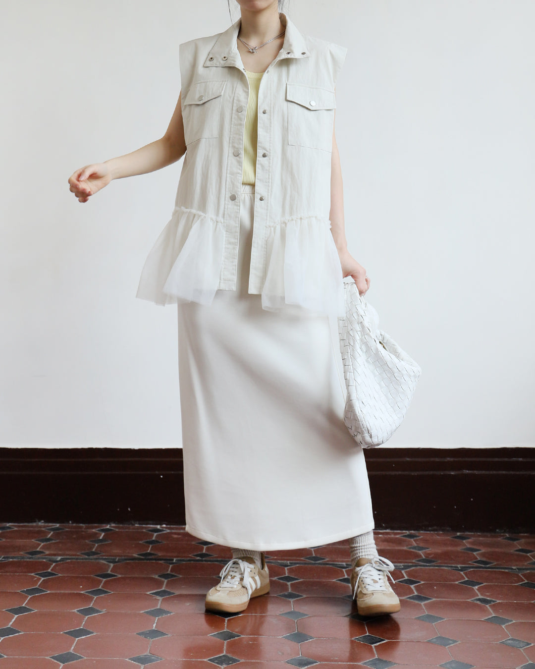 Mesh Hem Vest