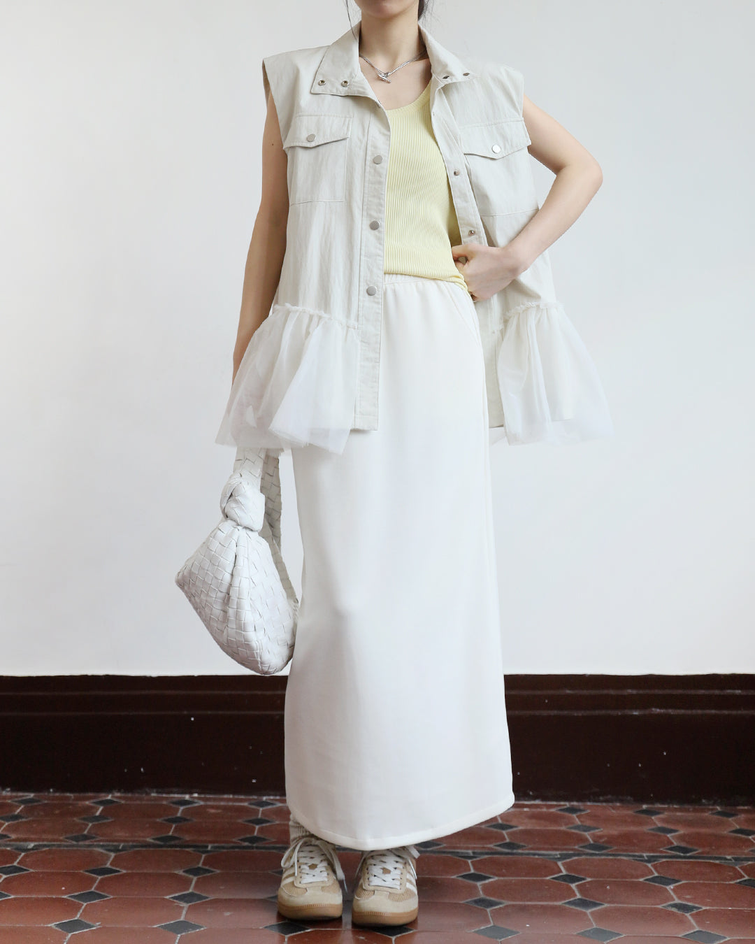 Mesh Hem Vest