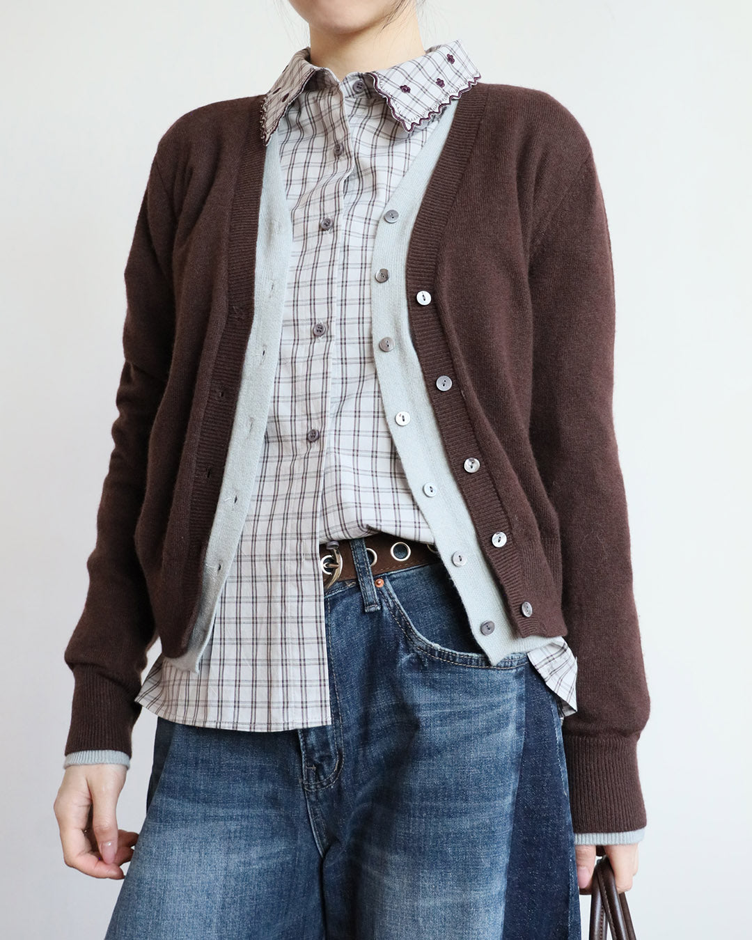 Embroidery Checker Shirt
