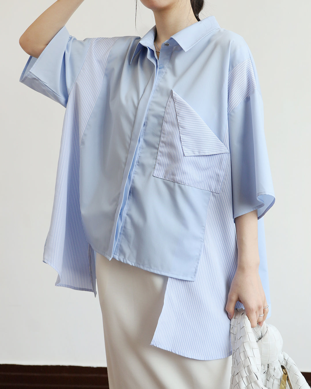 Pinstripe Inserted Shirt