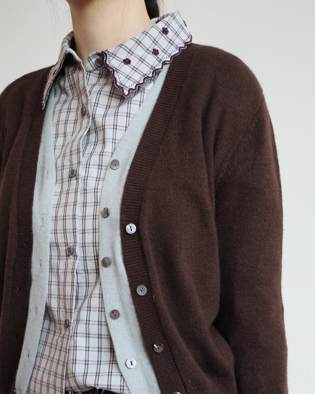 2-Tone Layer Cardigan (2 Colors)