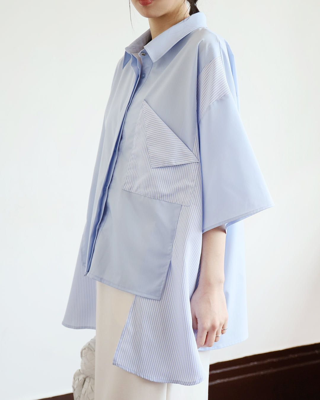 Pinstripe Inserted Shirt