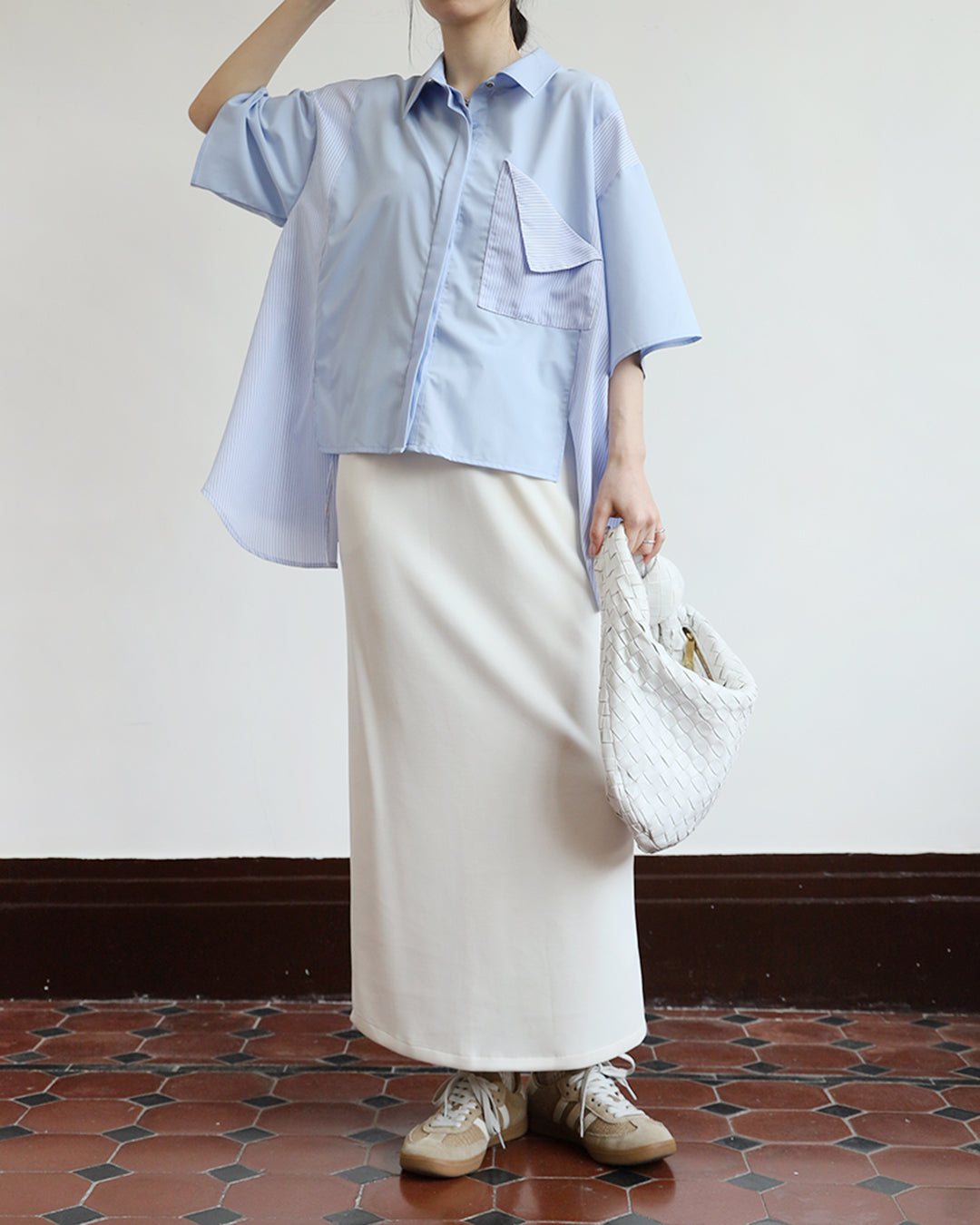 Pinstripe Inserted Shirt