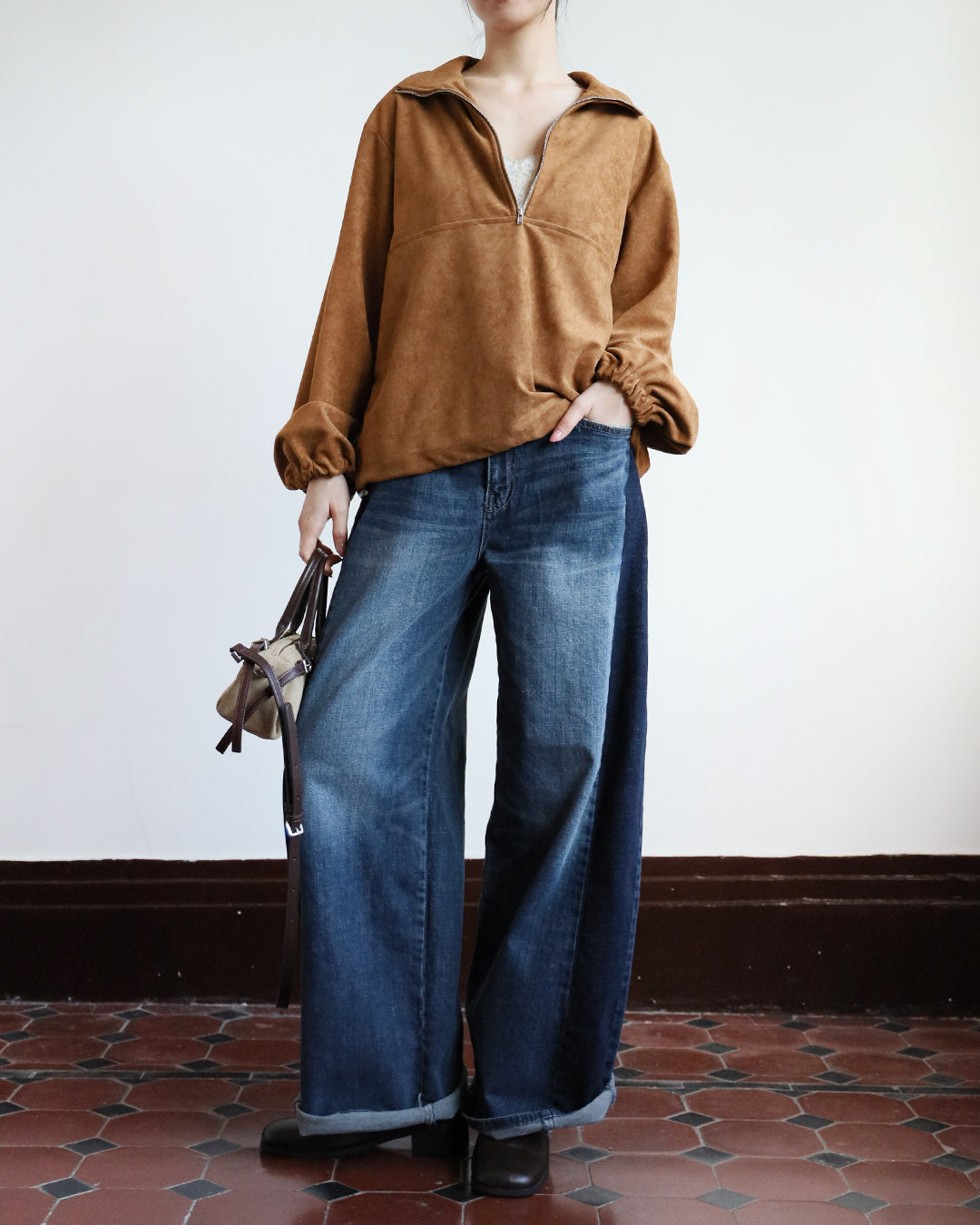 2-Tone Barrel Jeans (Size S - XL)