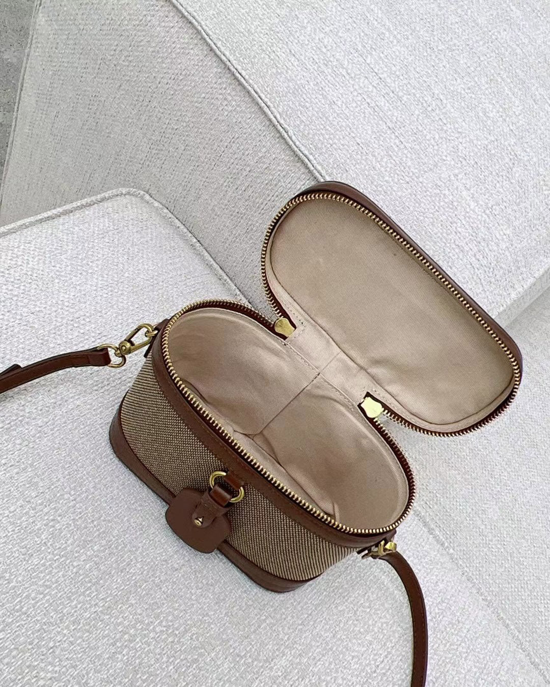 Leather x Canvas Vanity Case