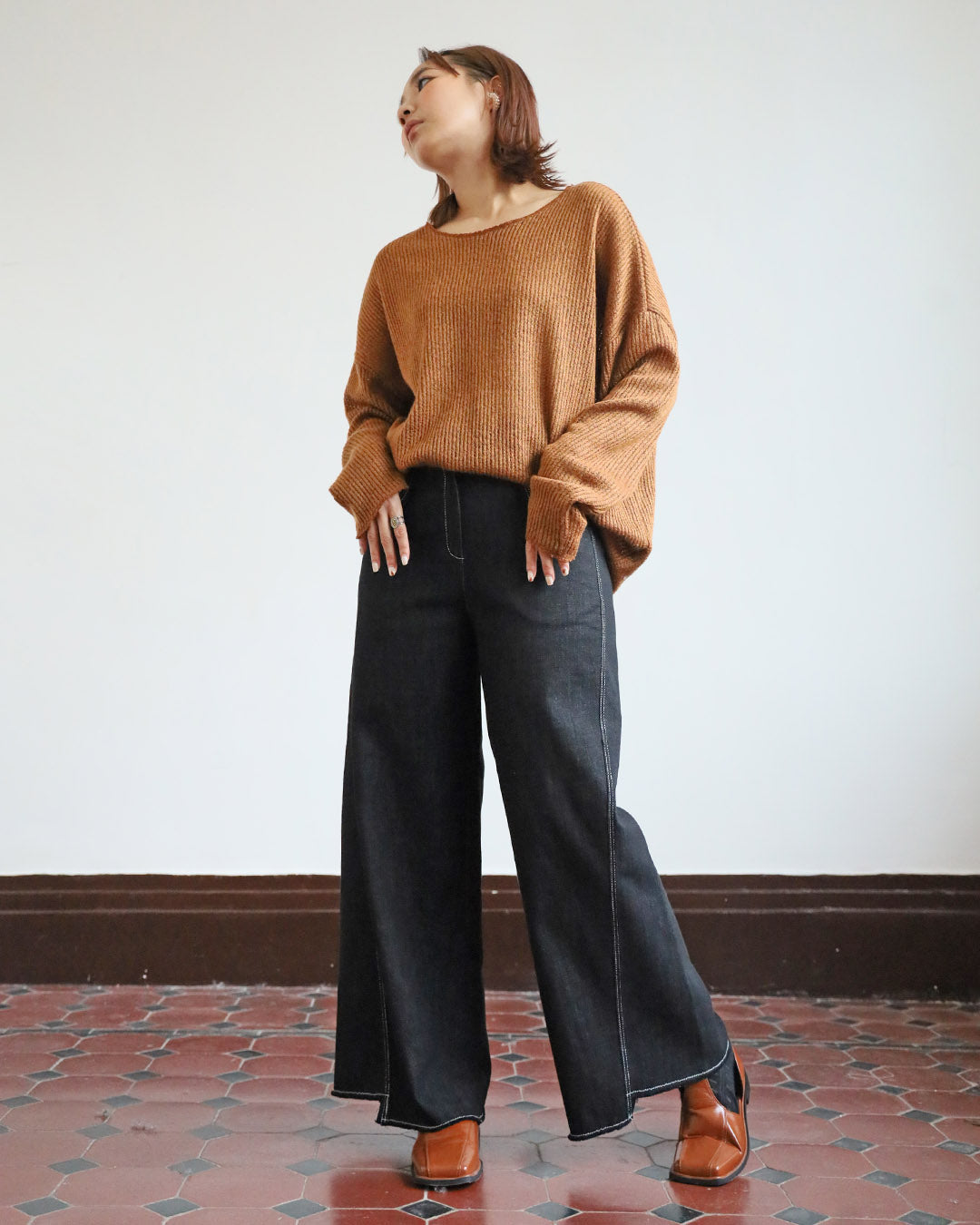 Relaxed Knit Top (2 color)