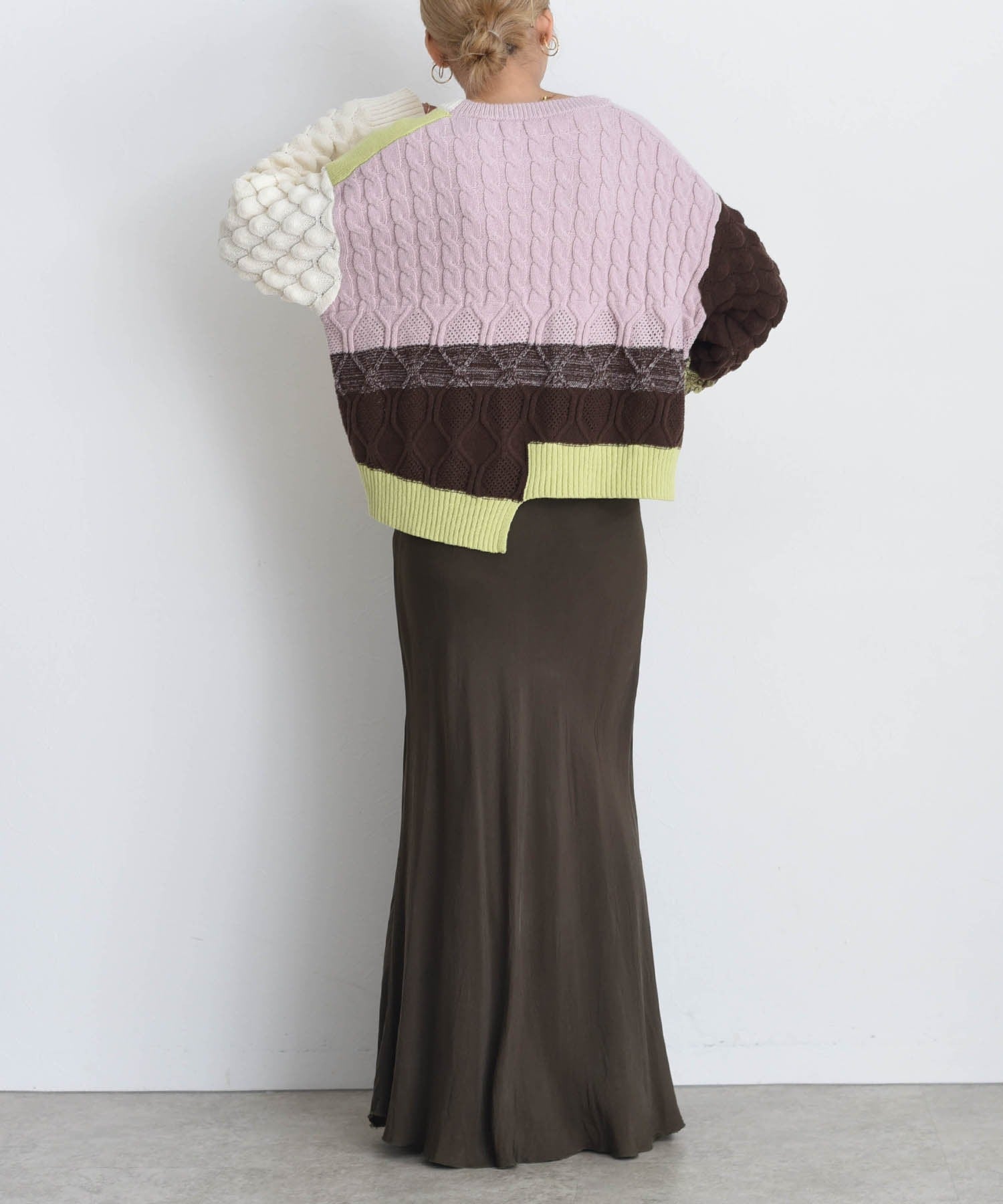 Cable Knit Zip Up Cardigan (2 color)