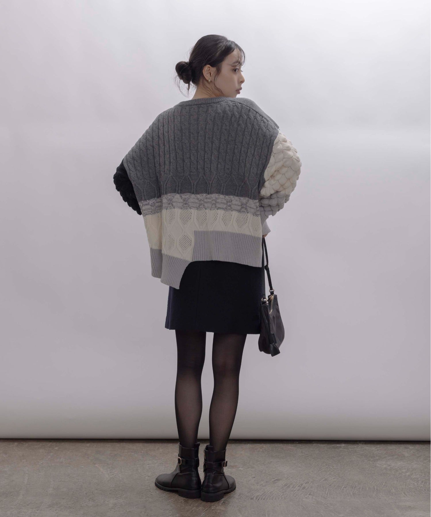 Cable Knit Zip Up Cardigan (2 color)