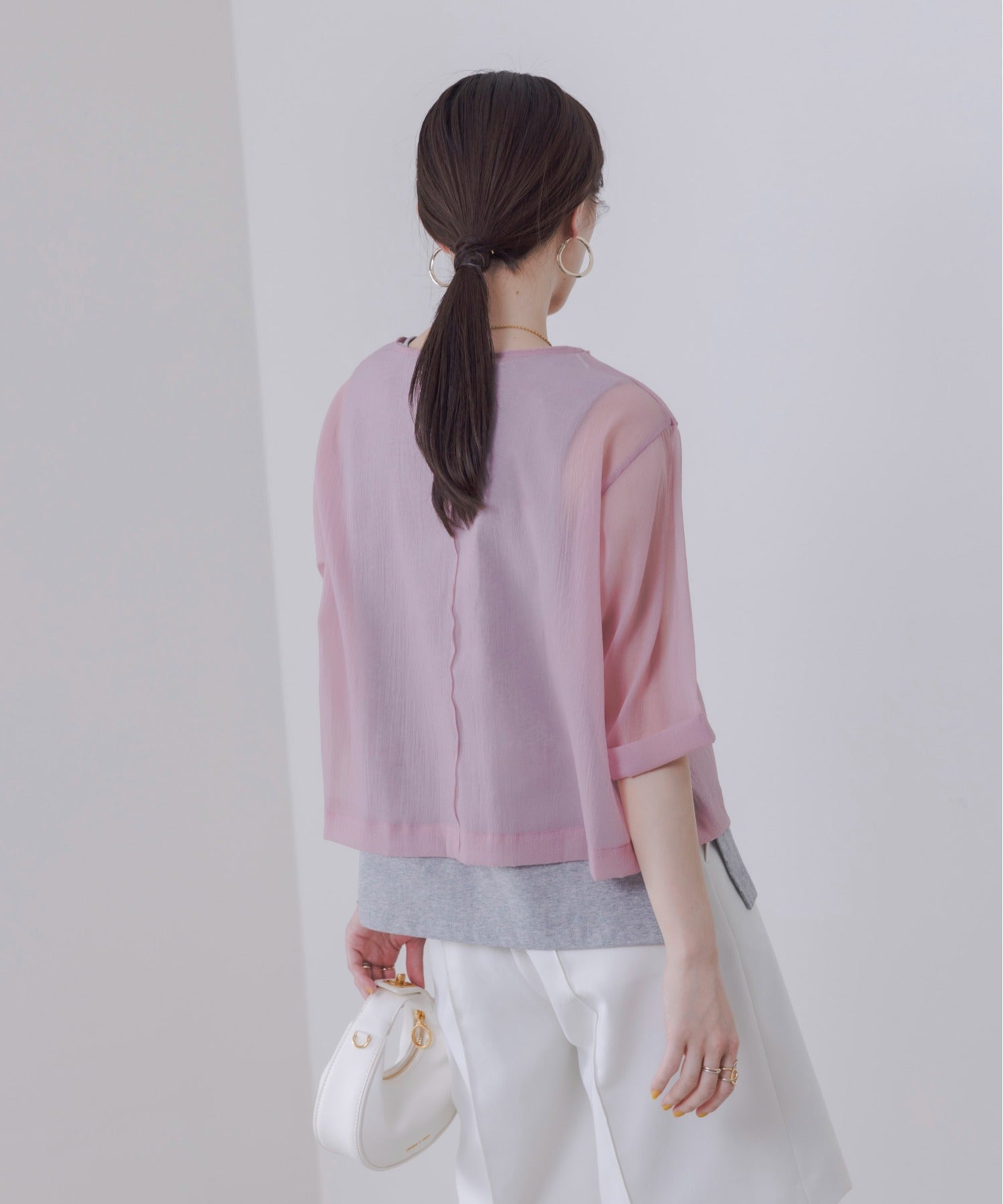 Sheer Printed Top (4 Color)