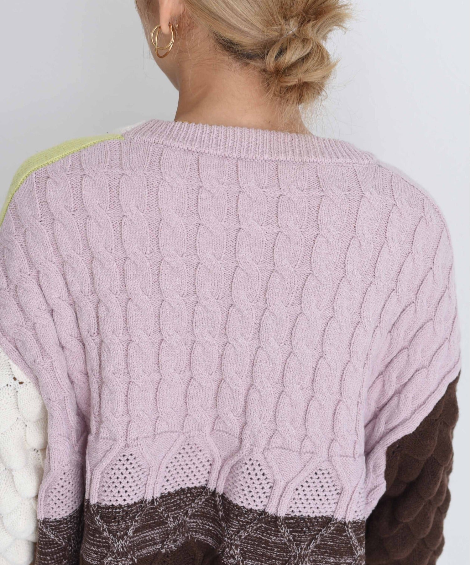 Cable Knit Zip Up Cardigan (2 color)