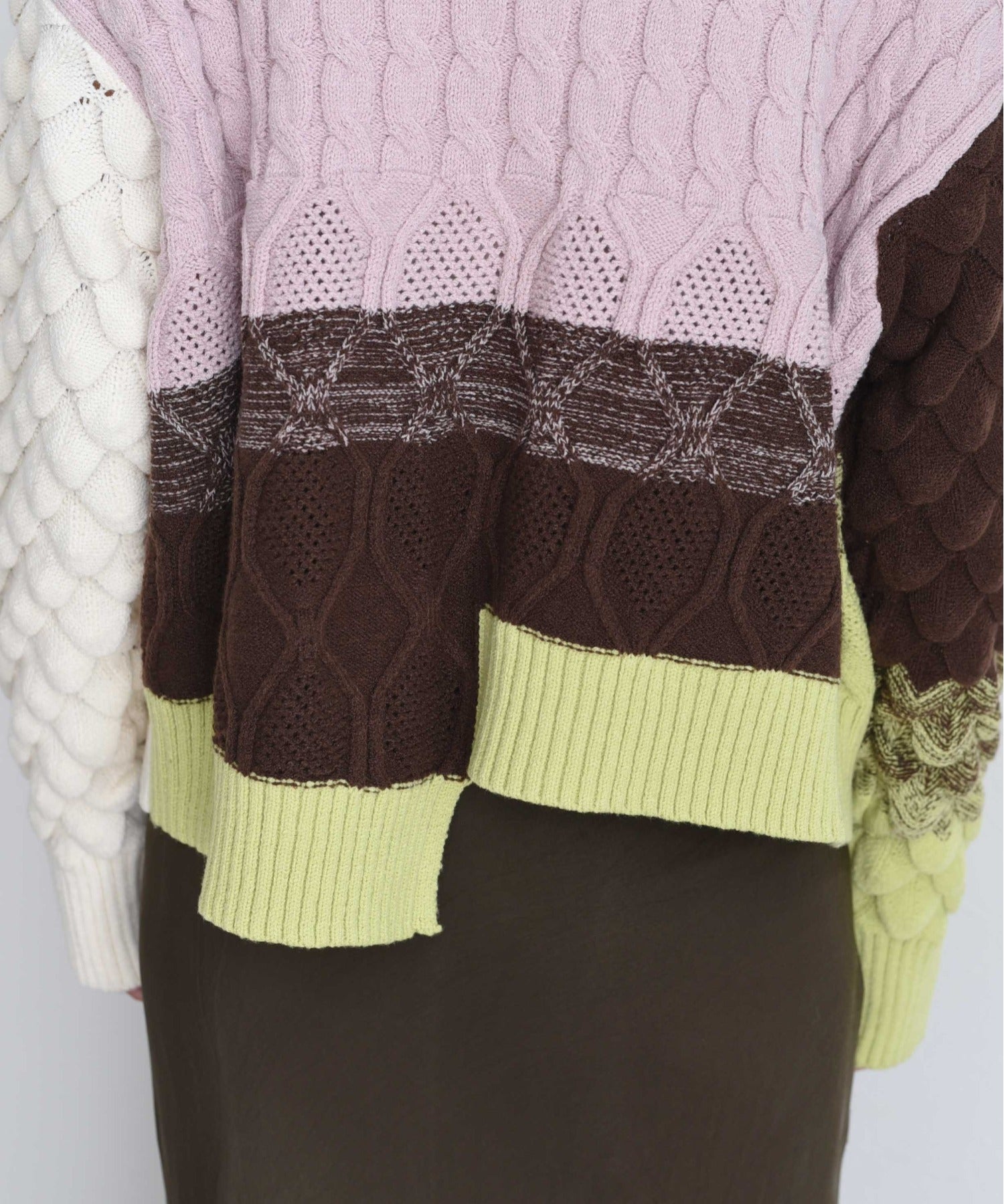 Cable Knit Zip Up Cardigan (2 color)