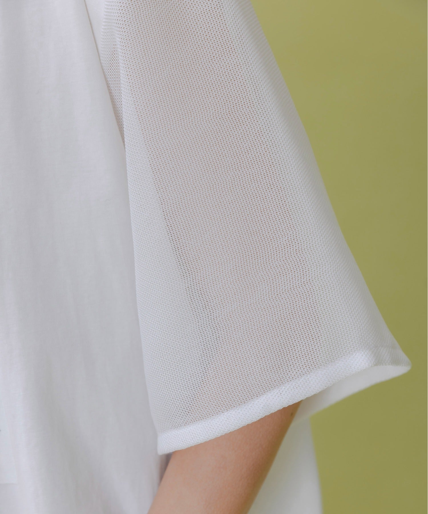 Mesh Sleeved Print Tee (2 Color)