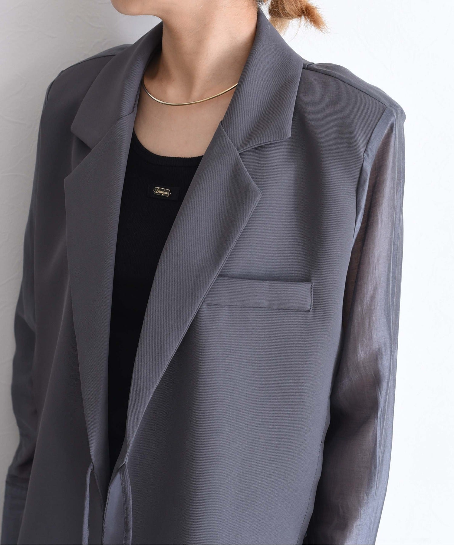 Silky Layered Blazer (2 Color)