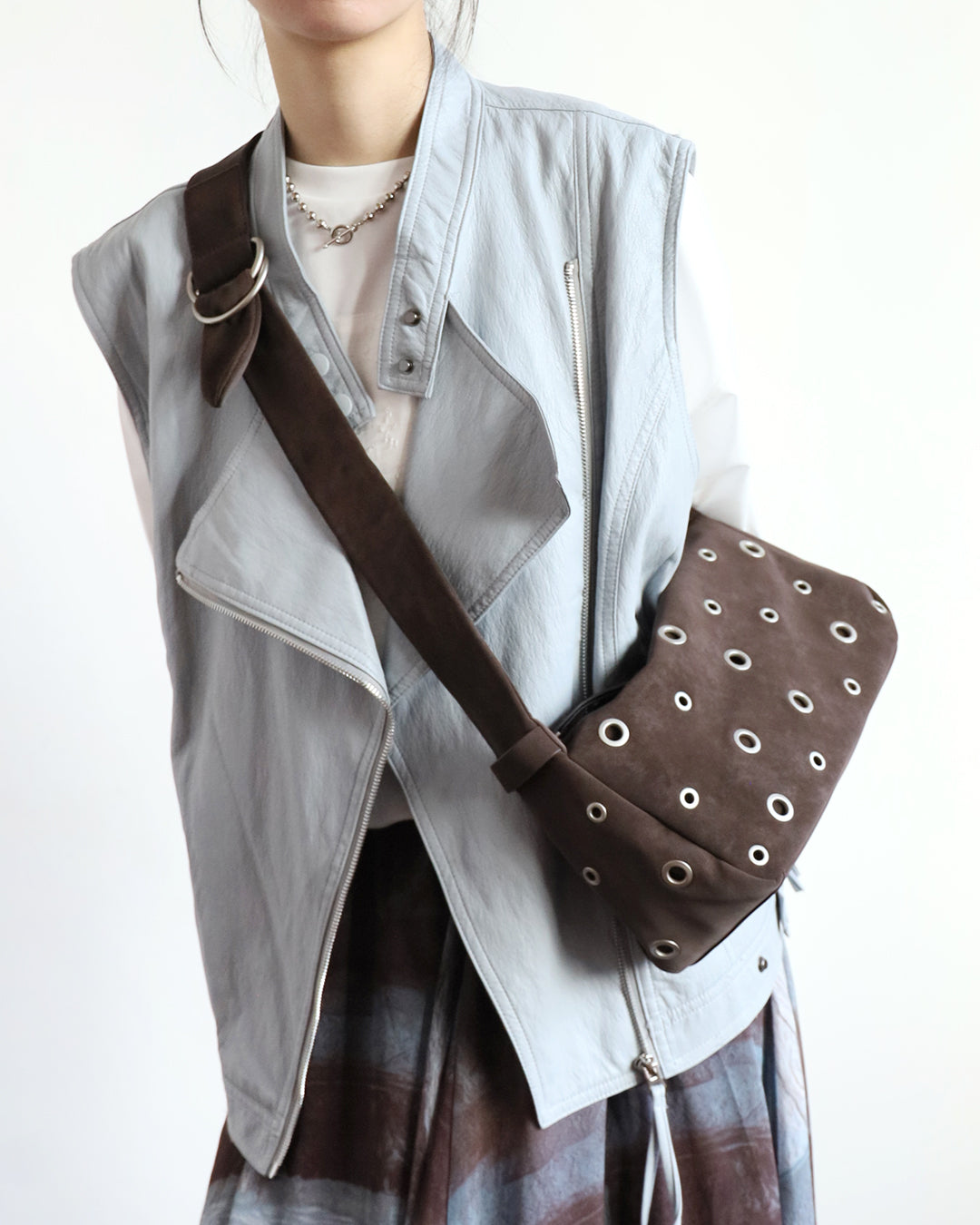 Faux Leather Biker Vest (3 color)