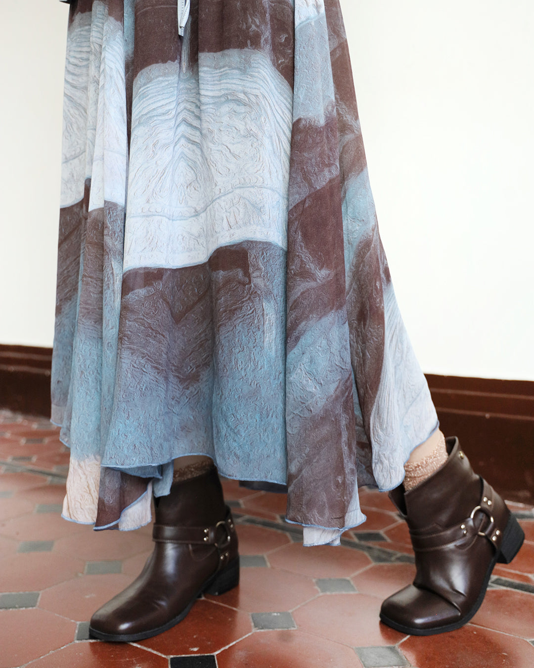 Pattern Skater Skirt ( 2 color)