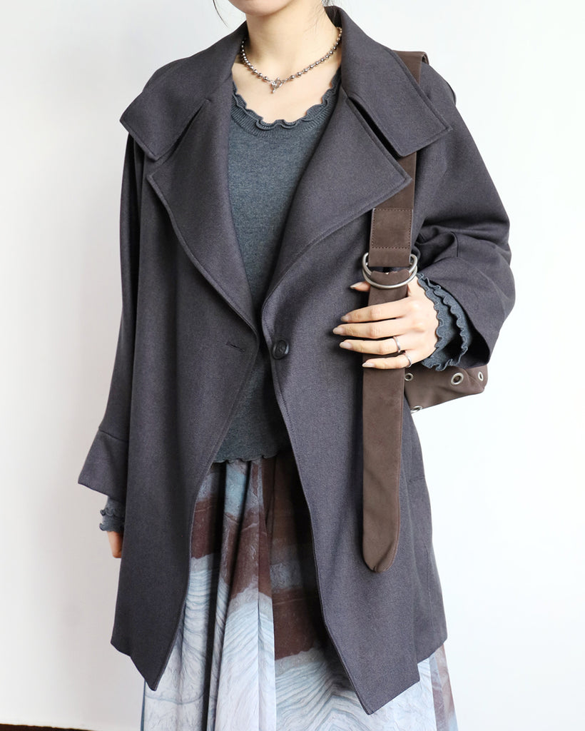 Mid-Length Trench Coat （2 color)